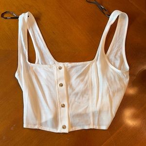 Forever 21 corset style crop top NWT